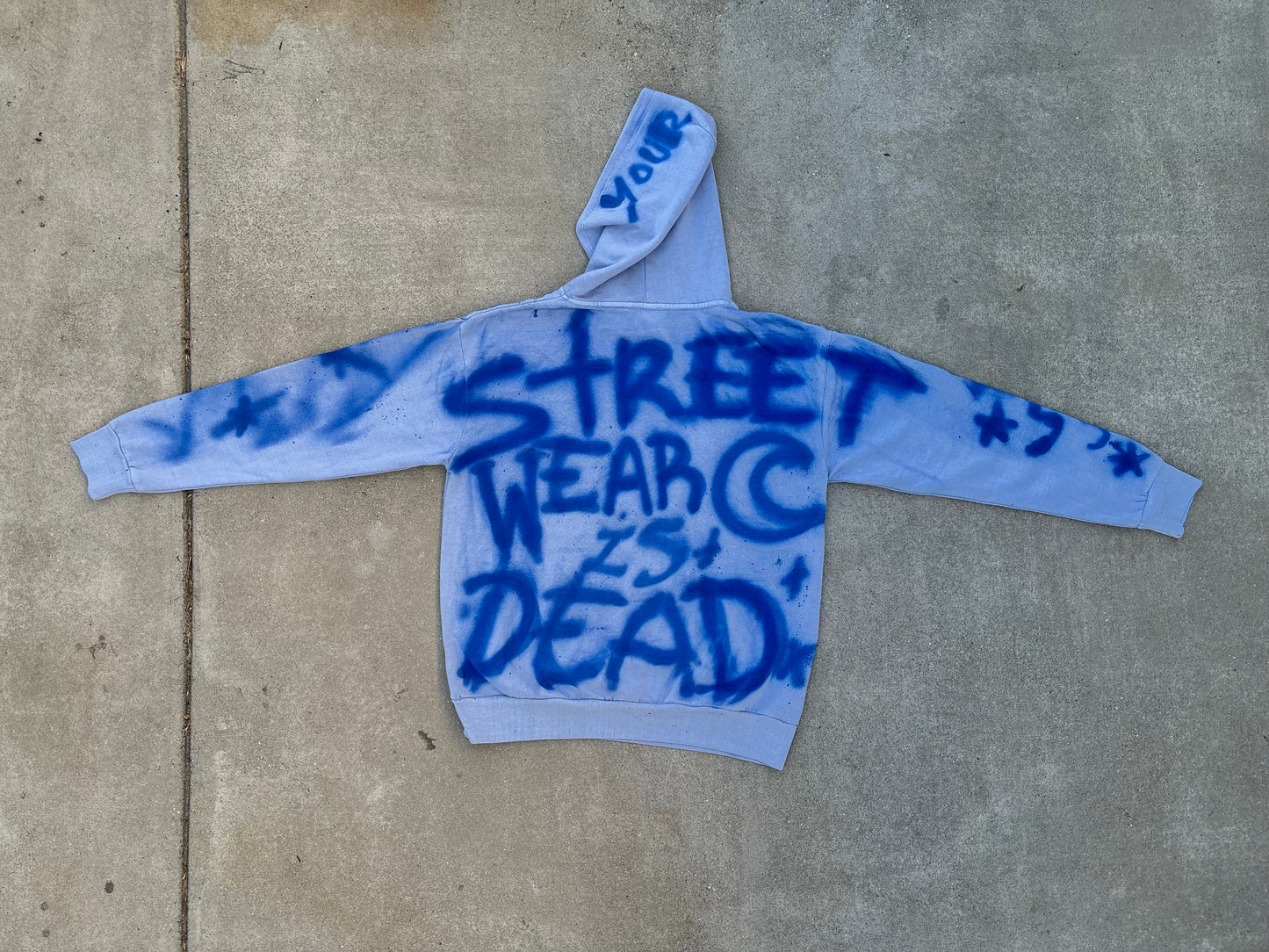 "Streetwear is Dead" Graffiti Reflective Hoodie