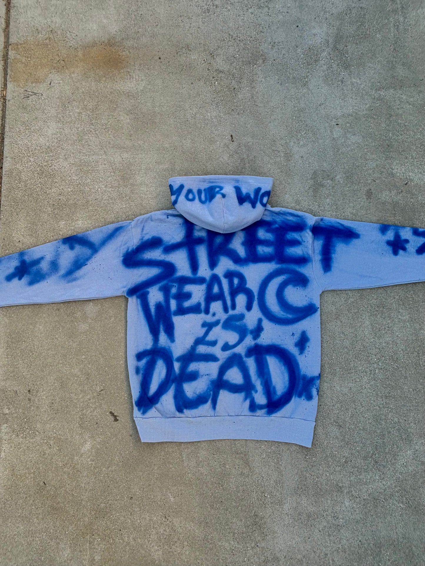 "Streetwear is Dead" Graffiti Reflective Hoodie